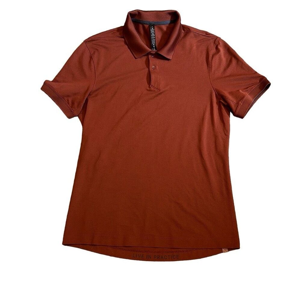 Lululemon Tech Pique Polo Dark Terracotta Medium